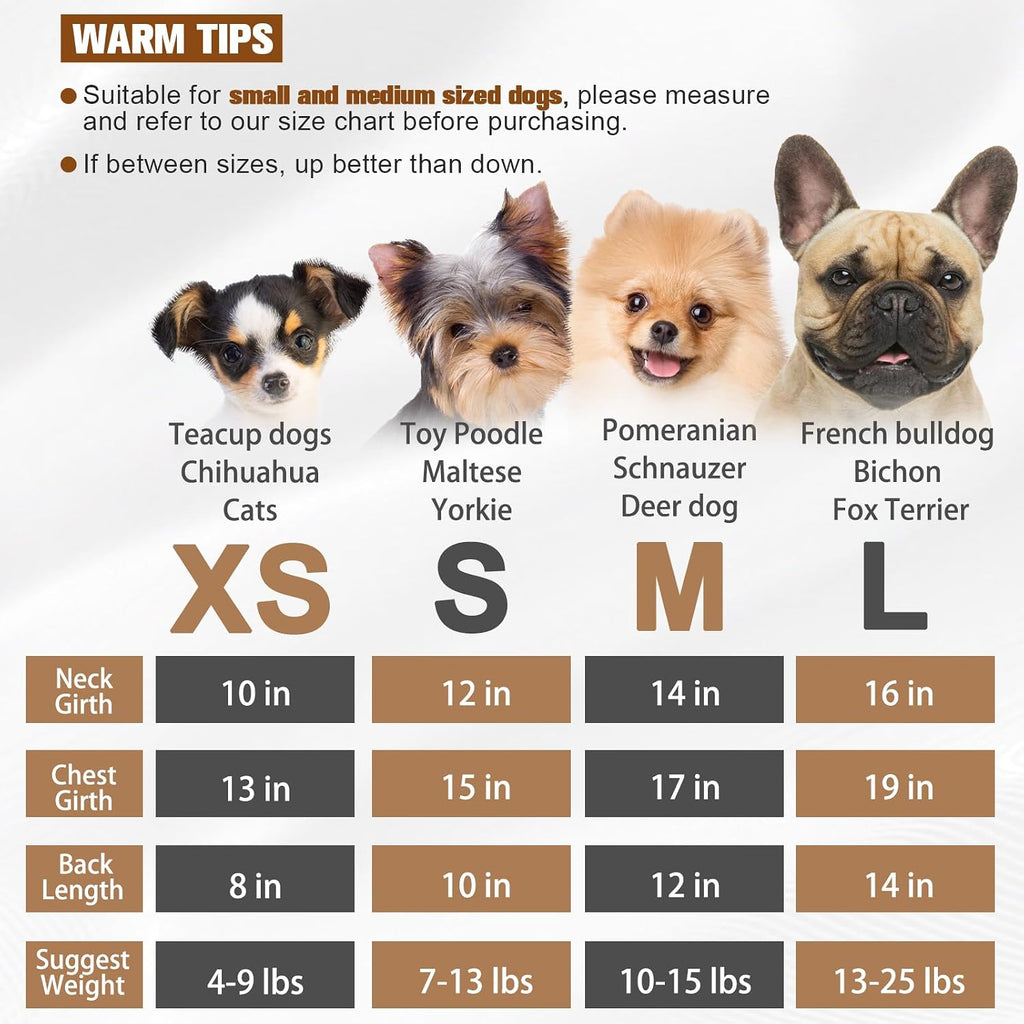 Mihachi Dog Fleece Vest Sweater Zip Up Warm Pullover Step-in Dog Jacket with Dual D-Ring Leash, Winter Cold Weather Reflective Coat Clothes Hoodie for Small Medium Dogs Puppy Cat Boy Girl, Red S