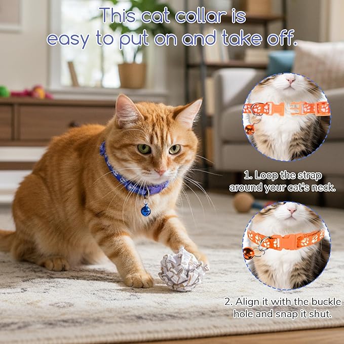 Breakaway Cat Collars with Bells, Mixed Colors - Image 7