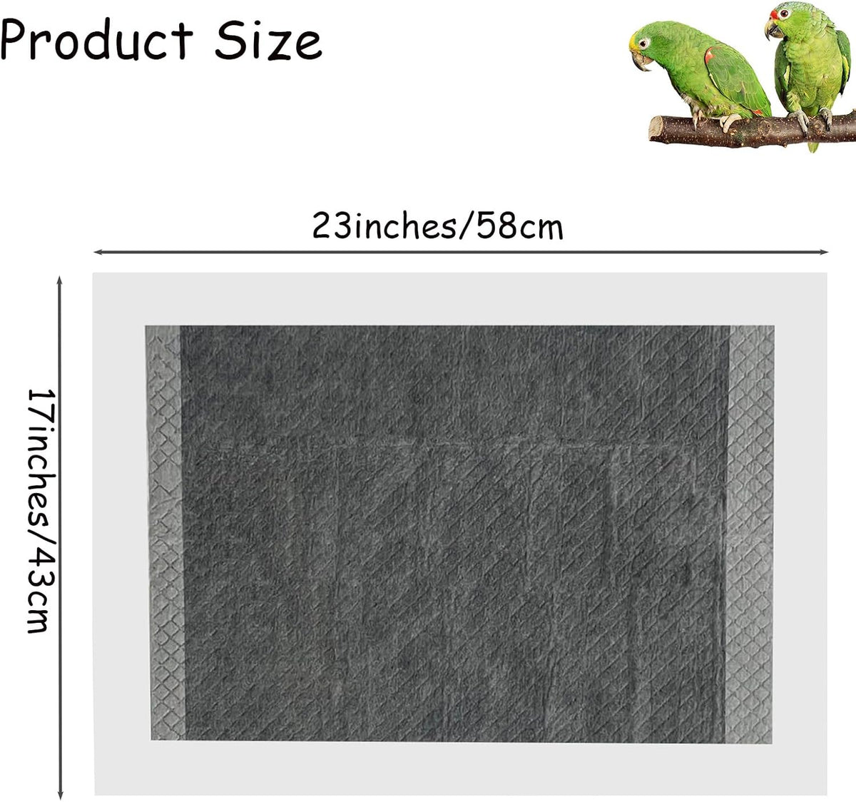 50 Sheets 23 x 17in Absorbent Cushion Pad Accessories for Bird
