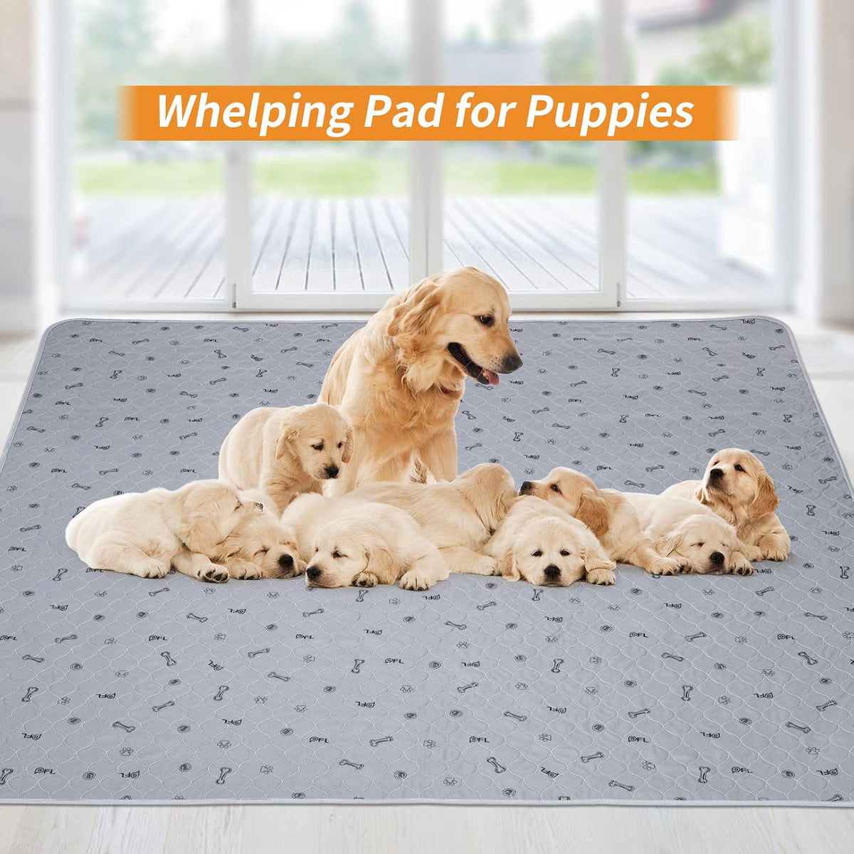 Pee Pads for Dogs Washable, Absorbent,34x52 Reusable Puppy Pads
