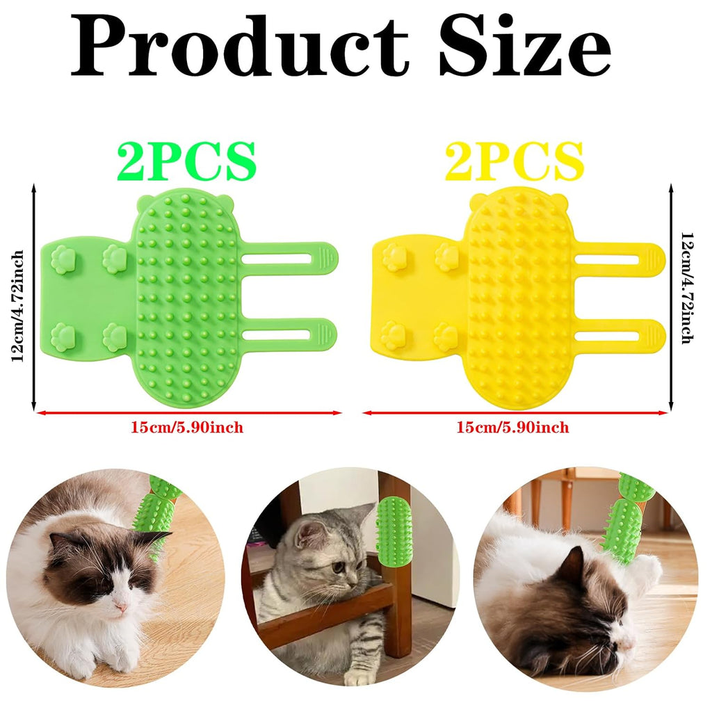 Cat Self Grooming Brush Silicone Cats Combs Indoor Soft Cat Face Scratcher