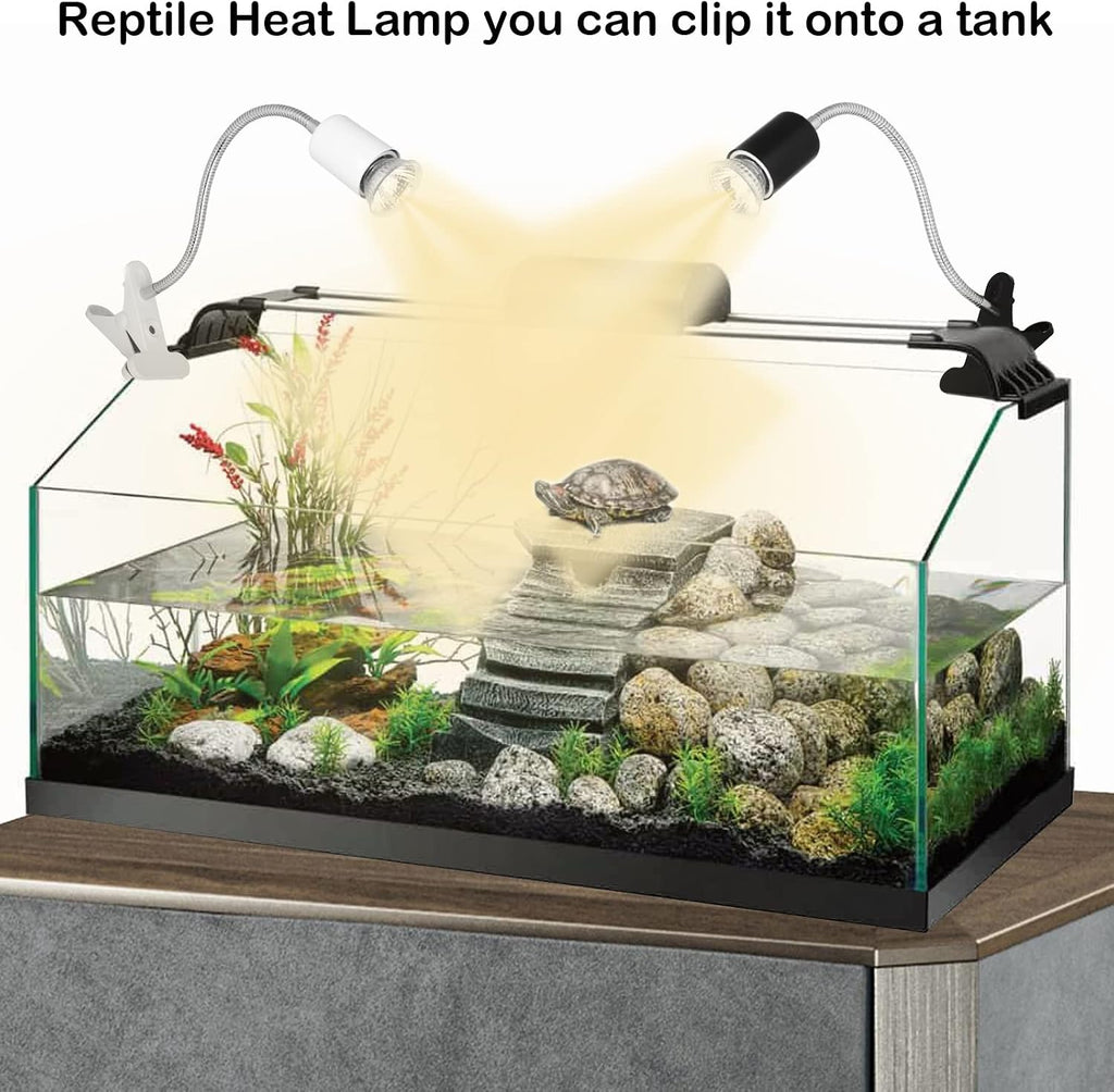Reptile Heat Lamp,360° Rotatable Basking Spot Light ,Dimmable Heating Lamp
