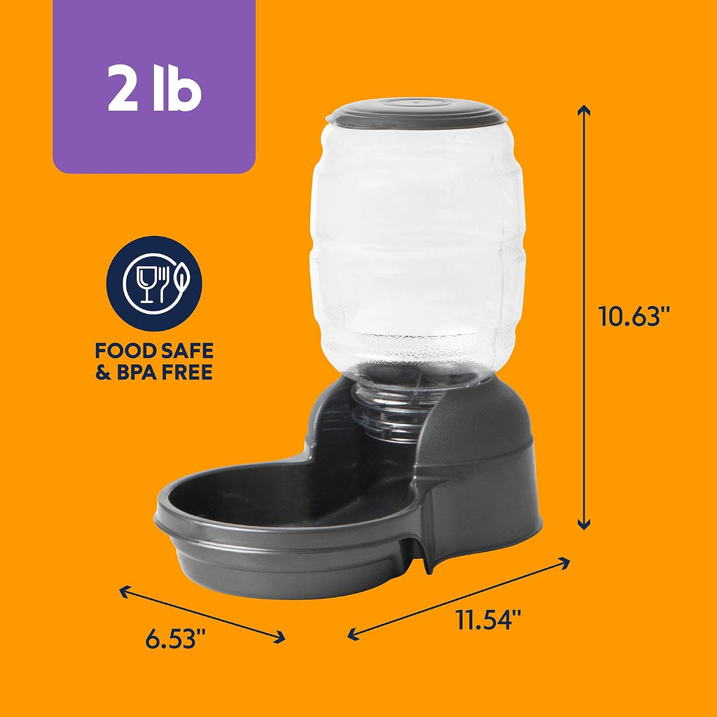 Petmate Replendish Automatic Dog Feeder, Microban Protection, 2lbs