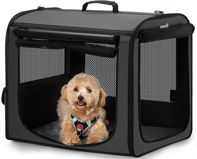 Dog Car Carrier Light Weight, 24×17.7×20.5in Dog Carrier by pecute