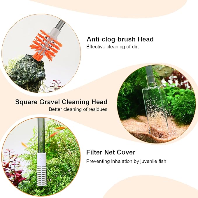 AQQA Aquarium Siphon Vacuum Cleaner Kit - Image 2