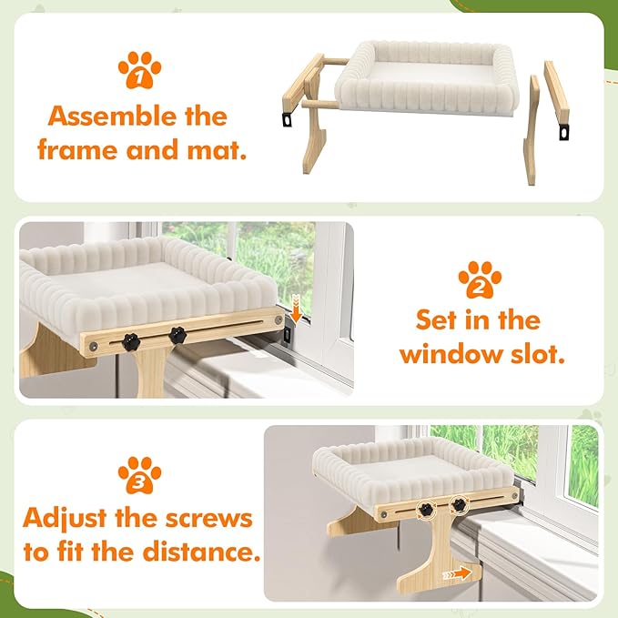 Cat Perch for Window XiaZ Cats Hammock Indoor Cat Bed for Window Adjustable - Image 4
