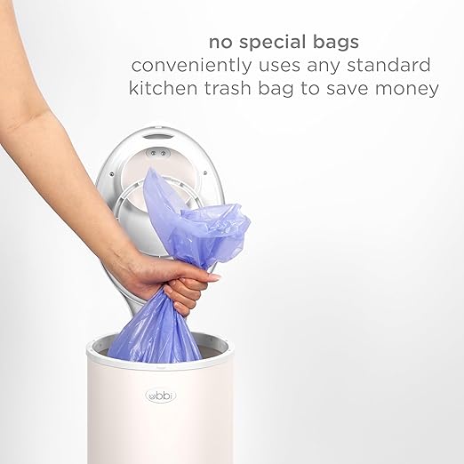 Ubbi Stainless Steel Diaper Pail, Odor Locking, No Special Bag Required - Image 4