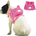 Dog Backpack Harness, No-Pull Dog Backpack with D-Ring,Pig,S