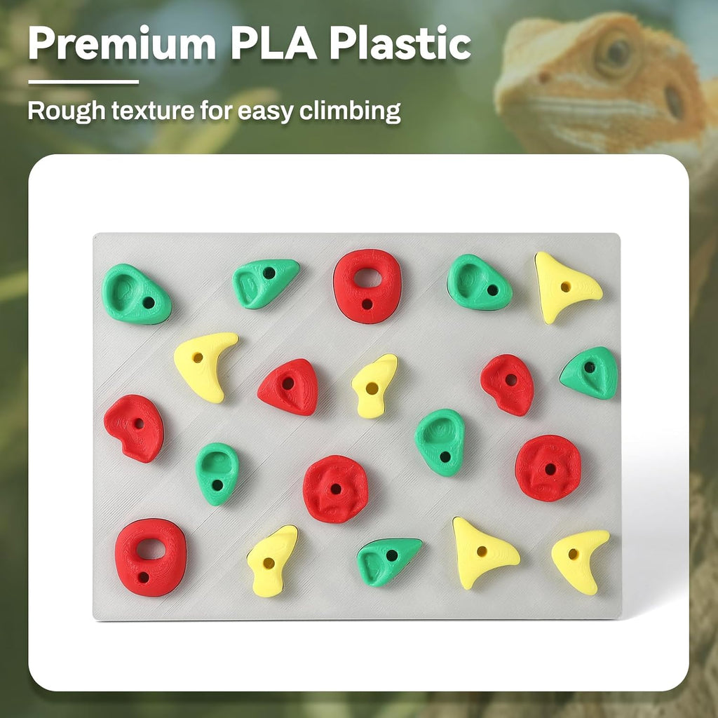 MITCHENIFY Reptile Climbing Wall, Bearded Dragon Accessories Toys