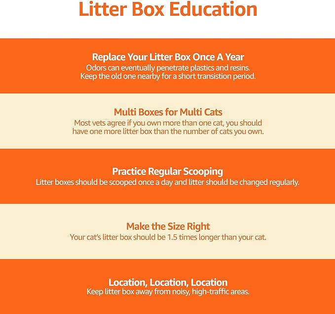 Amazon Basics No-Mess Hooded Enclosed Cat Litter Box - Image 5