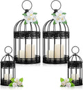 Sliner 4 Pcs Birdcage Candle Holder Valentine Decorative Bird Cages by Sliner