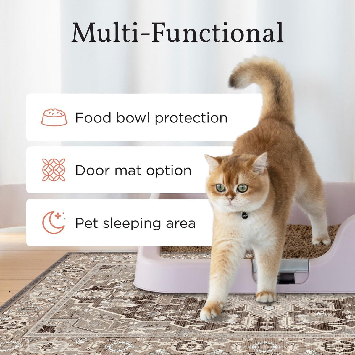 Lovewag Cat Litter Mat, Litter Box Mat, Sage Forest, 36x48, 2 Pack
