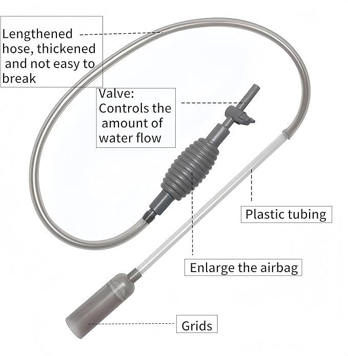 Aquarium Vacuum Gravel Cleaner, Aquarium Siphon, Aquarium Cleaning Tools - Image 2