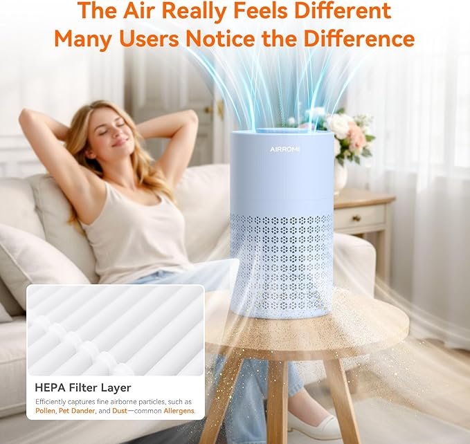 AIRROMI Air Purifier for Bedroom - Image 8