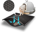 Pieviev Cat Litter Mat Double Layer Waterproof Urine Proof Trapping Mat 1 Pack) by Pieviev