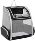 Cat Backpack Dog Backpack Carrier for Small Dogs and Medium Cat up to 15lbs, Travel Pet Carrier for Puppy Kitten Bunny, Cat Dog Carrying Backpack Collapsible (Black)