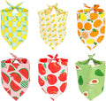 6 Pack Spring Summer Dog Bandanas Hawaii Fruit Pattern, Dog Bandanas Scarf Bibs by VIPITH