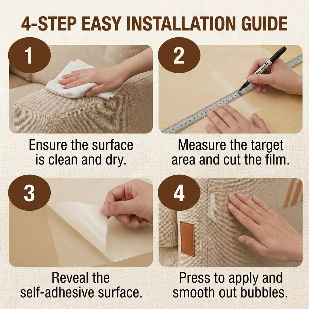 197"x12" Anti Cat Scratch Furniture Protector, Flexible Anti-Claw Couch Furniture Guard for Sofa, Beds, Doors, Tables and Walls, Clear Pet Scratch Deterrent