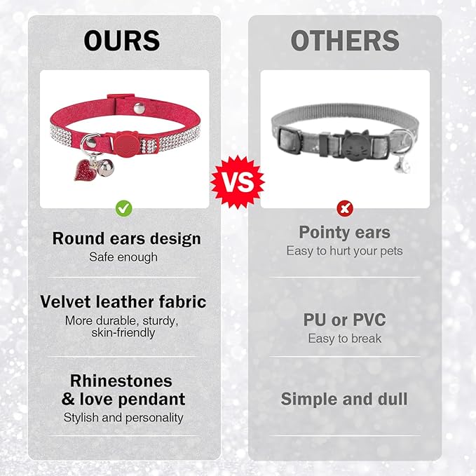 Rhinestone Cat Collar Breakaway - Image 3