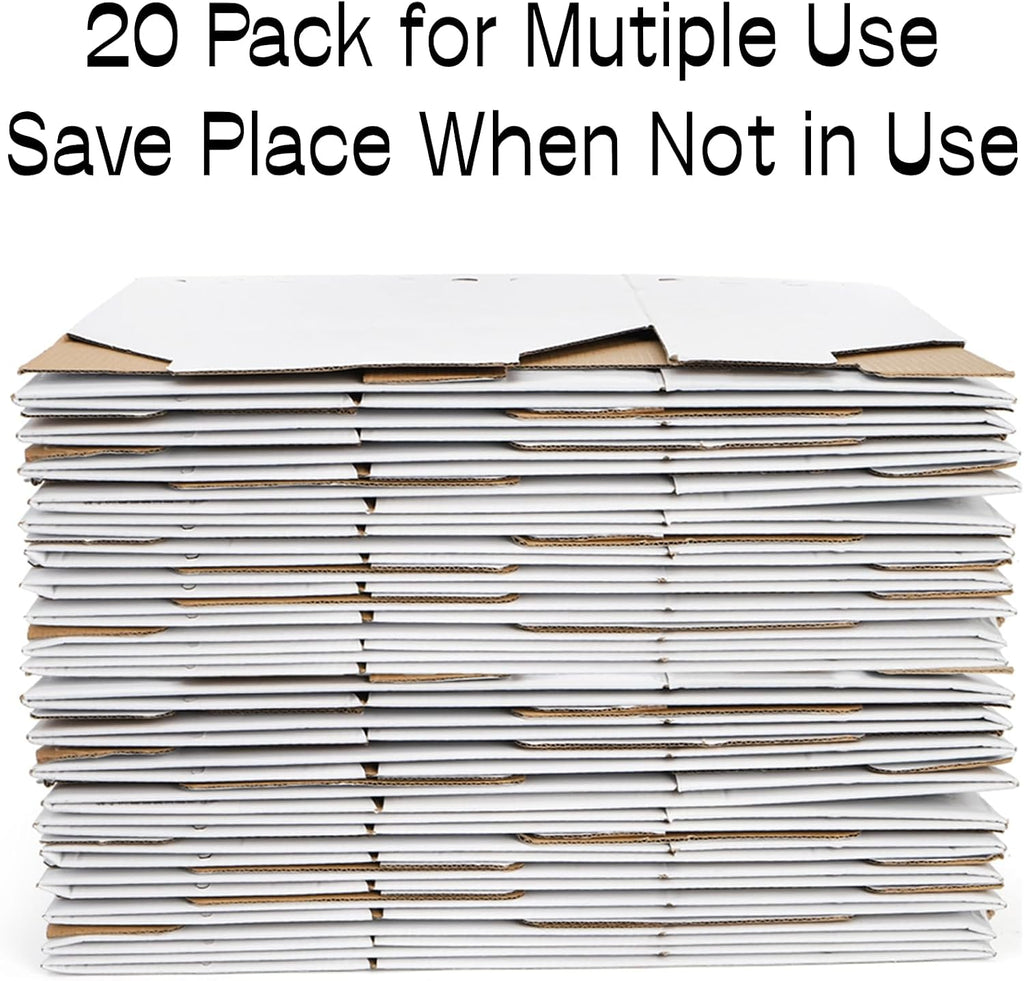 Coloch 20 Pack Cardboard Pet Carrier for Small Pets, 11x8x6 Inches Disposable Pet Transport Box for Pullets, Fowls, Hamsters, Gerbils, Reptiles, Guinea Pigs