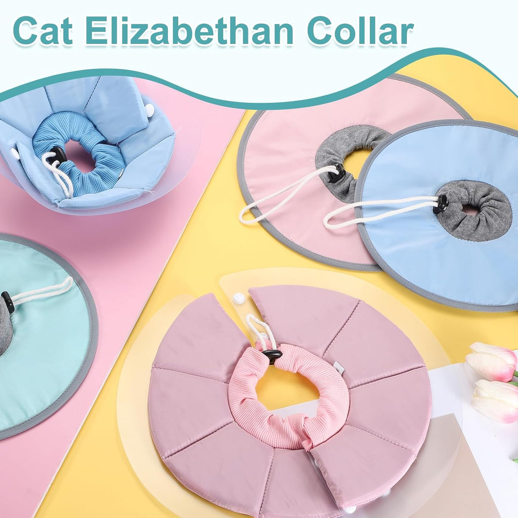Elizabethan Collar, Cat Cone Collar Pet Cones, M, Pink