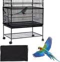 Daoeny Large Bird Cage Cover, Bird Cage Seed Catcher, Adjustable Soft Airy by Daoeny