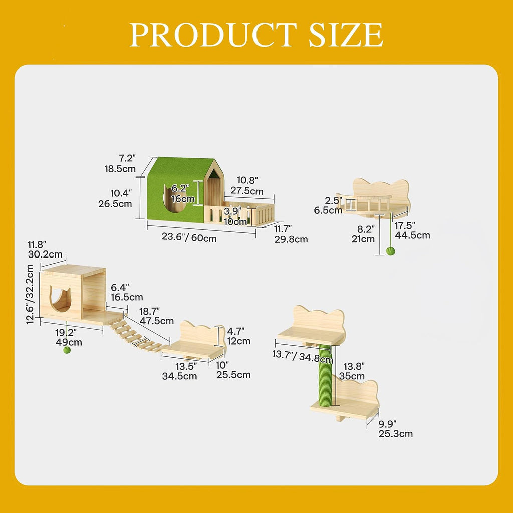 DWVO Cat Wall Shelves and Perches for Wall