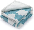 Waterproof Pet Blanket,Dog Bed Covers Couch Sofa Stylish Jacquard Pets Throw Blankets for Puppy Cats Washable Reversible Furniture Protection Covers (Blue Cloud,S)