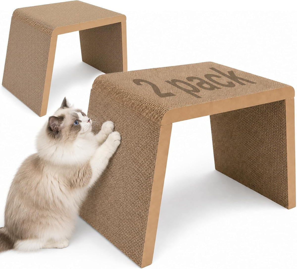 SZEE 2 Pack Cat Scratcher Pads Replacement Set for MZH09 Cat Scratch House