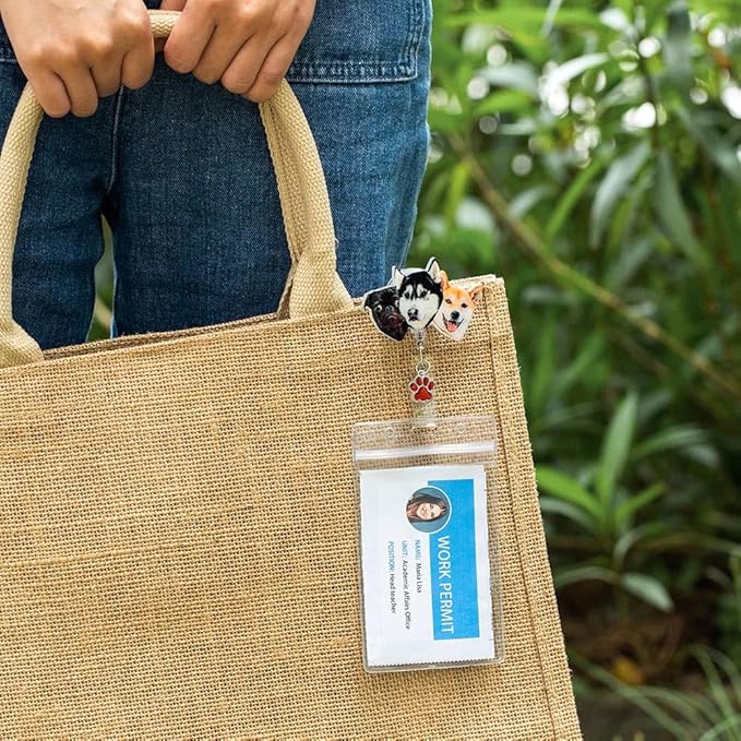 callie Personalized Pet Portrait Badge Reel - Image 6