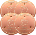 Mellbree 4-Pack Bird Bath Copper Disk, 0.6mm Reinforced 99.99% Pure Copper by Mellbree