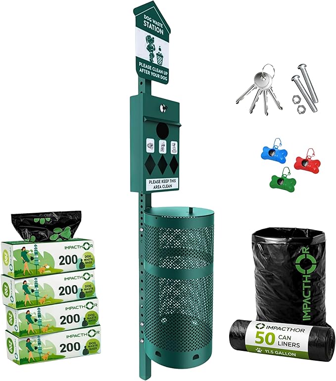 Dog Waste Station Outdoor Pet Waste Station- Desing by IMPACTHOR