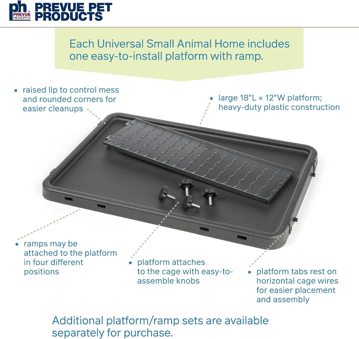 Prevue Pet Products Universal Small Animal Home for Indoor Use - Gray