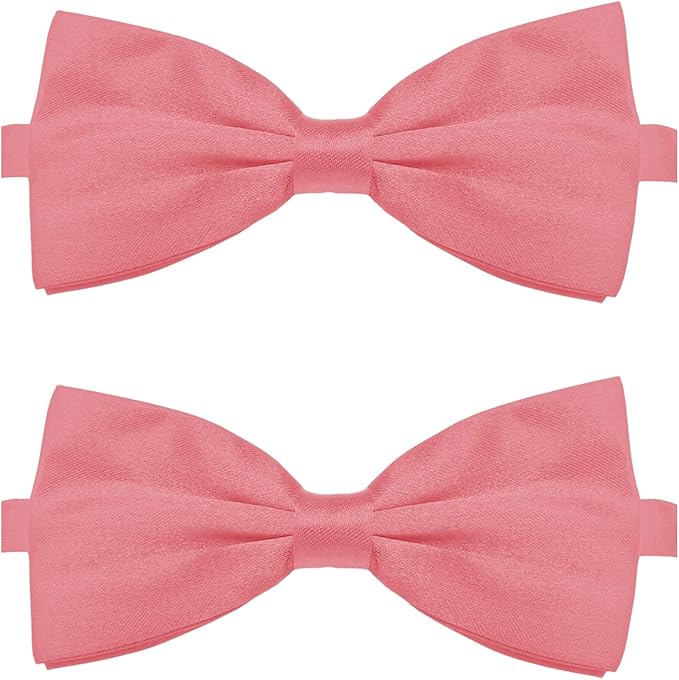 KOOLMOX Dog Bow Ties Pink, Adjustable Dog Collar Bow Tie by Koolmox