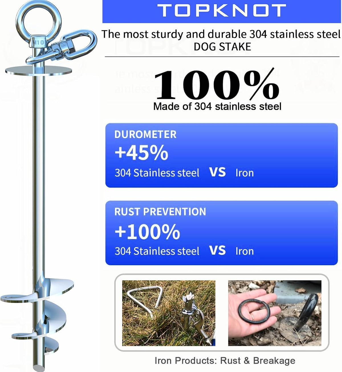 Dog Tie Out Cable and Stake for Yard,with 2x20FT Heavy Duty Cables,360°Swivel Dog Run Anchor- No Tangle,Runner for Yard - Up to 200LBS,Ideal for Outdoor Camping