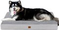 EHEYCIGA Waterproof Dog Bed Orthopedic 47"x29", Memory Foam Pet Bed by EHEYCIGA