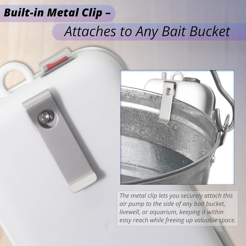 Battery Powered Fish Aerator for 6-Gallon Bucket