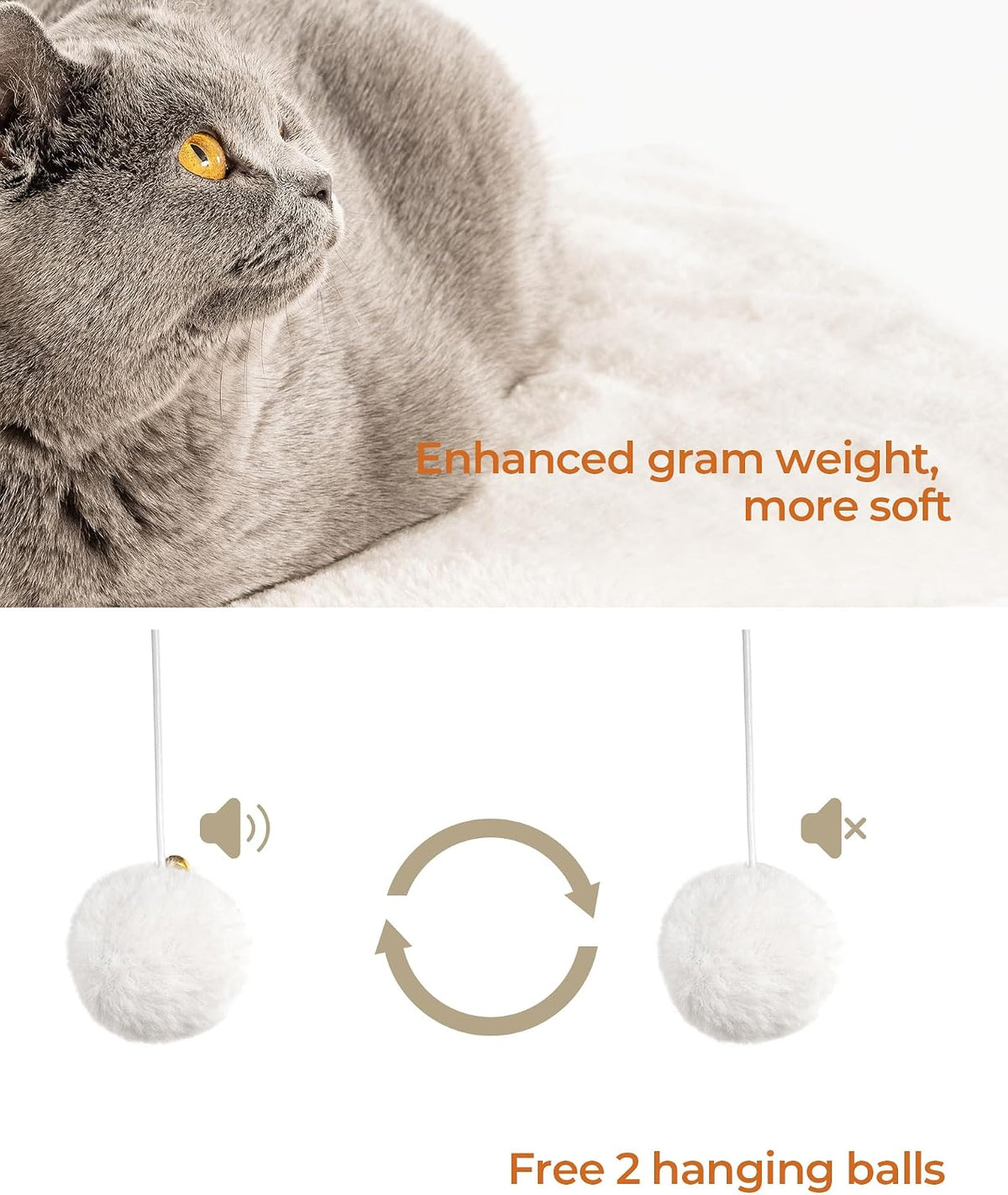 FourFurPets Modern Cat Tree for Large Cats, Full Sisal Cat Scratching Post