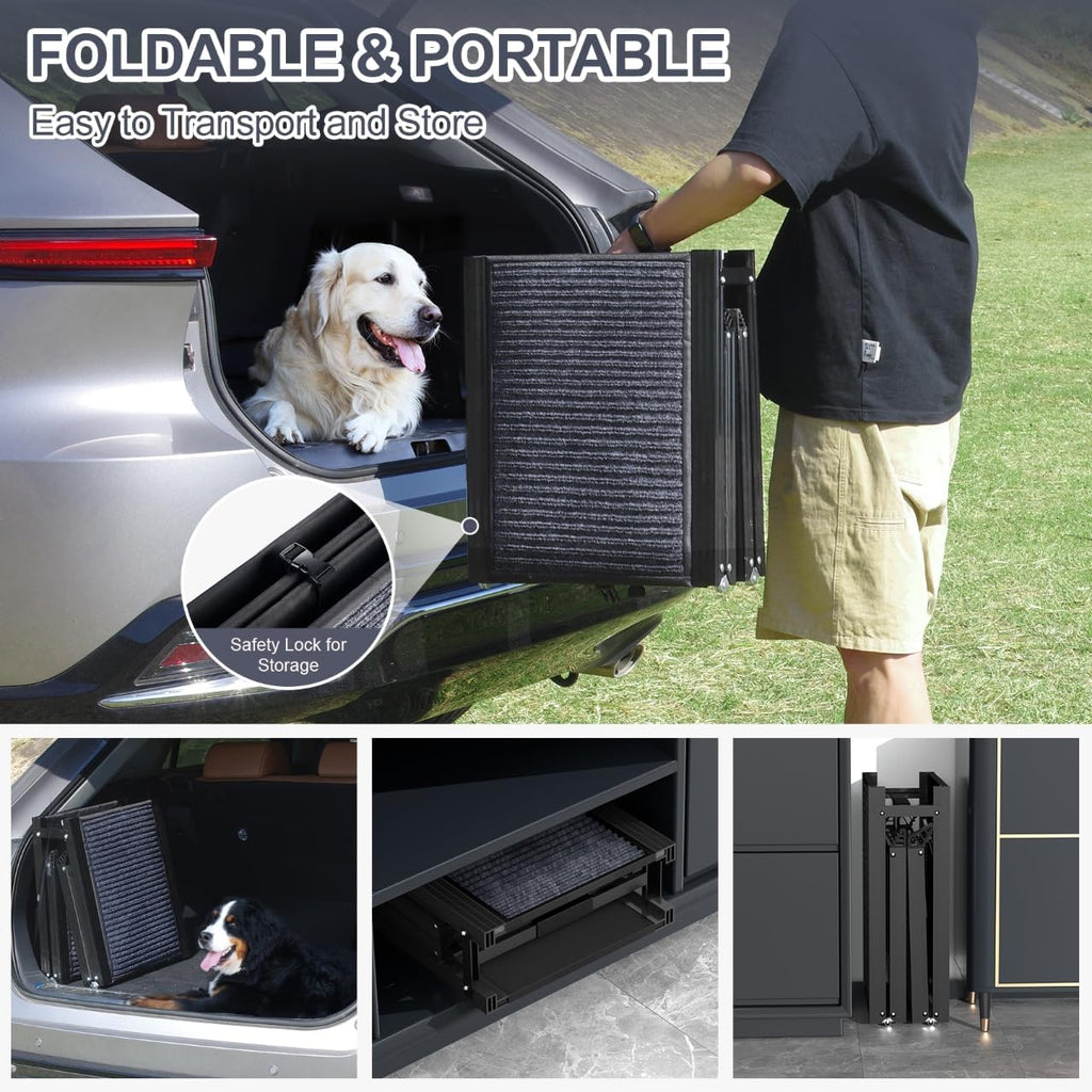 Dog Ramp for Car 71" L × 20" W, Extra-Long & Wide Foldable