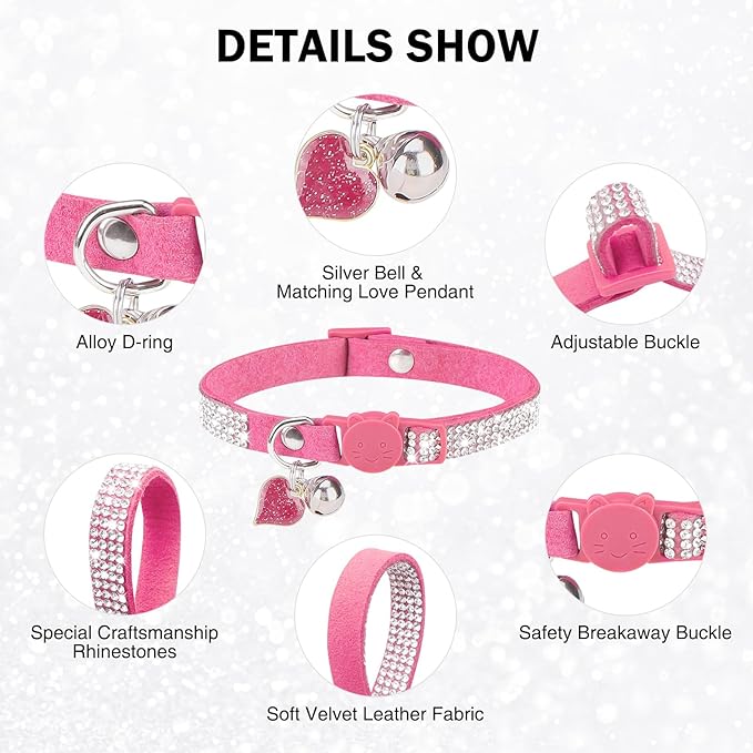 Rhinestone Cat Collar Breakaway - Image 4