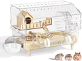 9 in 1 Dwarf Hamster Cage,Acrylic Hamster Cage with Tubes,Casa para Hamster