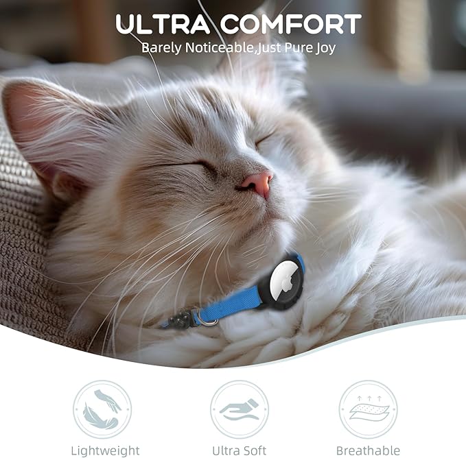 AirTag Cat Collars, Stretchy Collar - Image 2