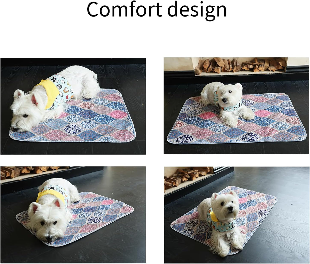 Reusable Puppy Pee Pads, Super Absorbent, Waterproof and Leak Proof, Bottom Anti Slip, Washable, Puppy Toilet Training pad. Suitable for Small to Medium-Sized Dogs (18*24inch(2pieces))