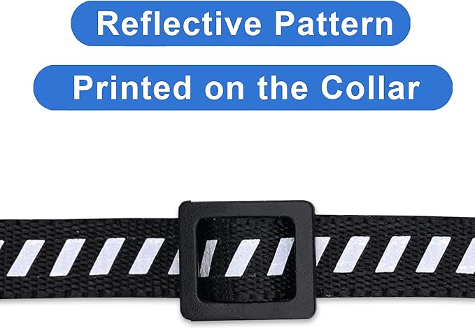 Pawtitas Personalized Black Reflective Cat Collar – Adjustable Custom Collar - Image 6