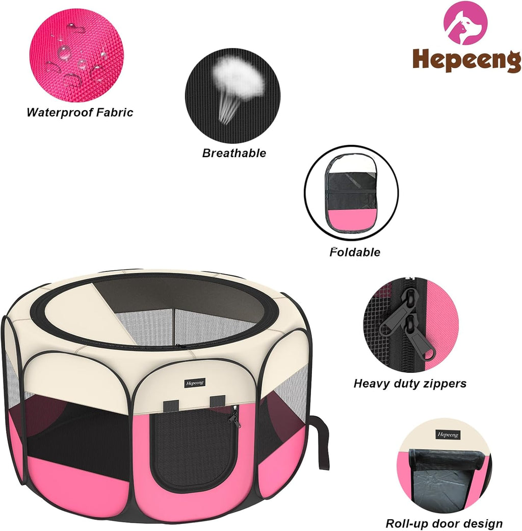 Portable Pet Playpen Puppy Pen Dog Tent Cat Playpen