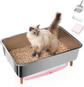 Stainless Steel Sifting Litter Box by Dounapi