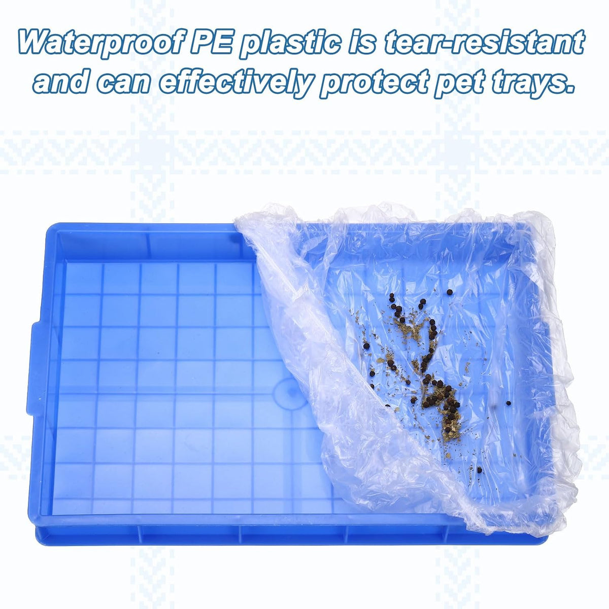 Disposable Bird Cage Liners Plastic Film for 35"x24" Pallet 30Pcs