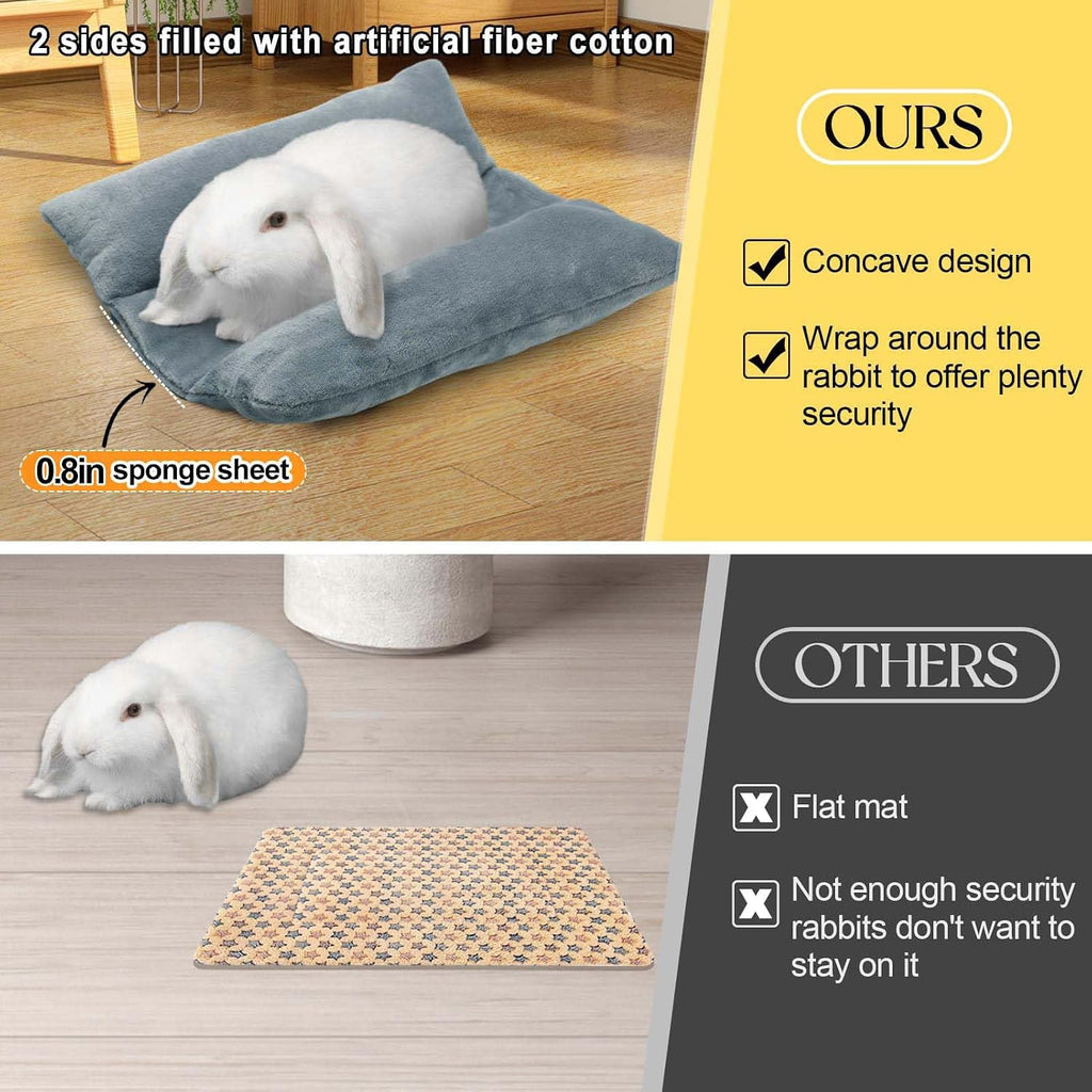 MEWTOGO 14" x 13" Bunny Bed for Rabbit Cage, Thickened & Soft