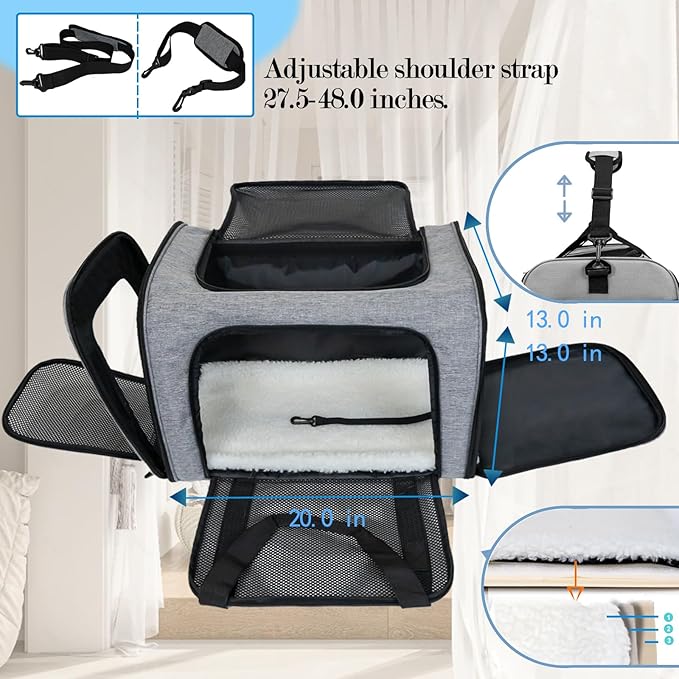 Top tasta Dog Cat Carrier Pet Carriers - Image 3