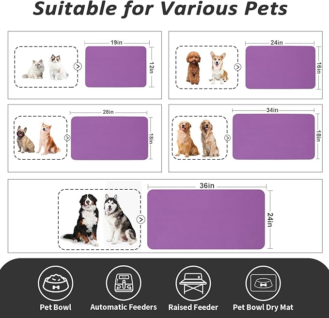 Dog Food Mat - Absorbent Cat Mat - Image 4
